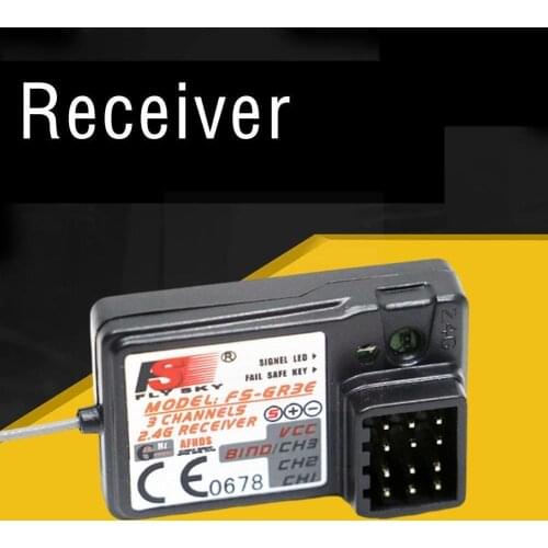 Flysky FS-GR3E 3 Channe FS-GR3E Luminous Receiver Remote Toy Control Accessories Childrens Toy Receiver V2T3
