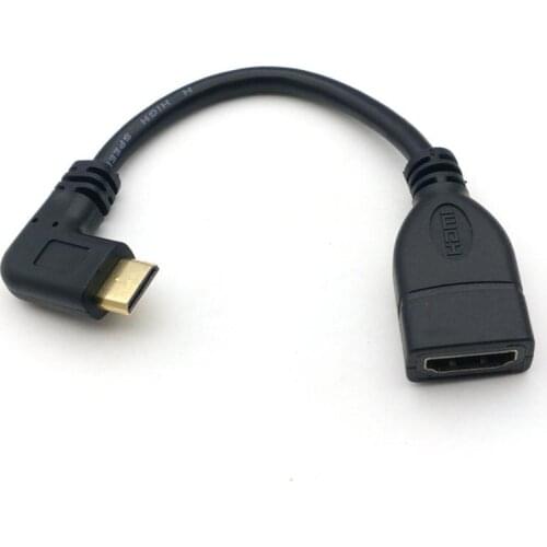 50PCS Mini HDMI-compatible male to HDMI female cable for HDTV 1080p PS3 Evo HTC Vedio