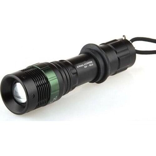 Km-815 800 Lumens rechargeable Zoomlu Metal Flashlight