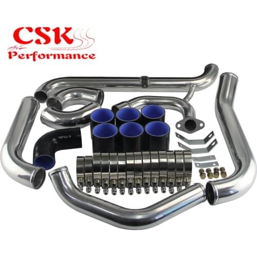 FRONT MOUNT INTERCOOLER PIPE KIT PIPING KIT FOR STARLET GLANZA EP91 EP82 BLUE
