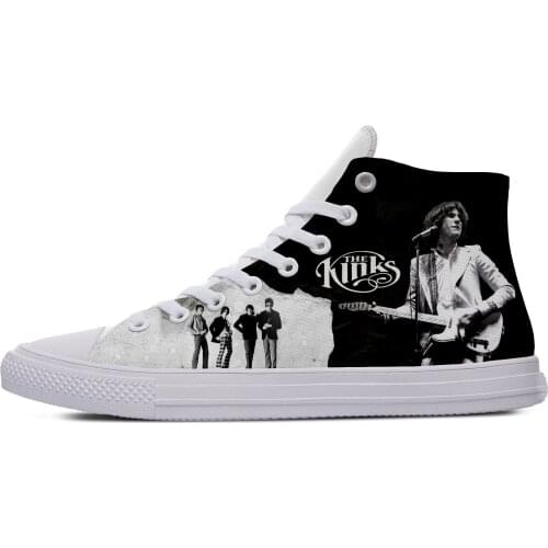 Rock Band Kinks Hot Cool Fashion The High Quality Casual Cloth Shoes Breathable Lightweight Sneakers 3D Print For Men Women