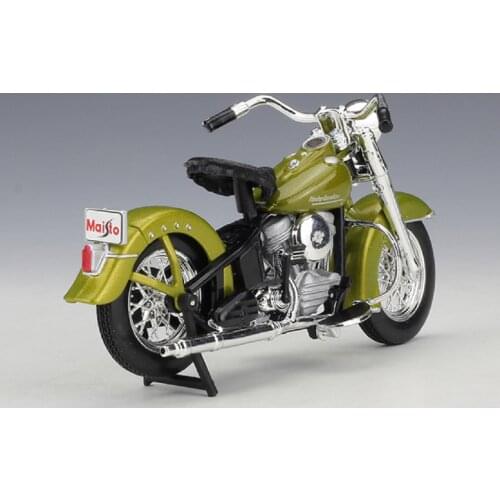 Maisto 1:18 1953 74FL HYDRA GLIDE Motorcycle Bike Diecast Model Green New in Box