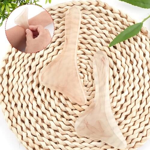 1PC Natural Resin GuaSha Massage Scraping For Massager Scrape Therapy Acupoint Acupressure Face Neck Body Beeswax Guasha Scraper