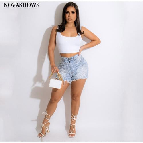 Женские высокие джинсы NOVASHOWS China At AliExpress