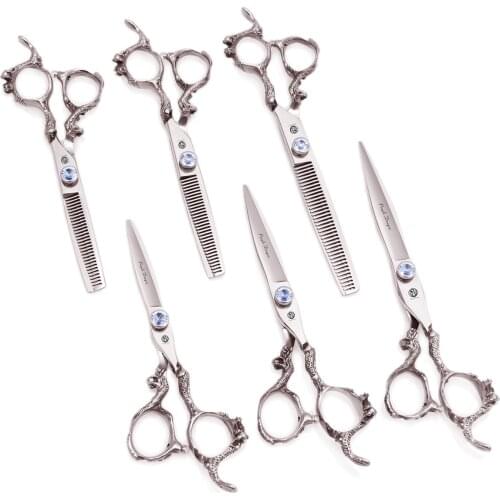 Scissors Hair Professional 5.5" 6" 7" JP 440C Stainless Haircut Scissors Salon Styling Tool 9100# Barber Hairdressing Scissors