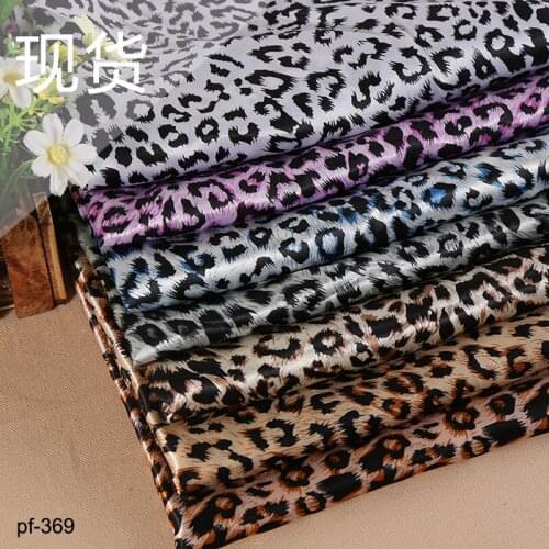 Bulletless Ding Printed Leopard Patterns Shoes caps scarves ribbons linings dresses and other fabrics