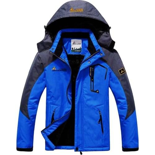 Great jacket Men Windbreak Plus Velvet Thick Winter Warm Parka Windproof Coats Male Military Hooded Anorak Jackets