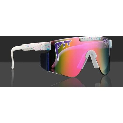 Pit Viper Original Oversized Semi Rimless Sunglasses Men/Women UV400 Half Frame Fashion Sports Goggle Big Mirror Shades With Box