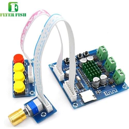 Bluetooth 2x30W 12-24V DC Stereo audio TF Digital power Amplifier Board For DIY Speaker amp accessorie Dual school Program suite