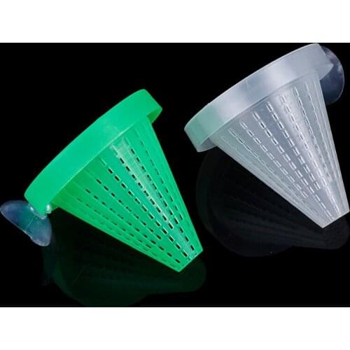 Fish Tank Supplies Plastic Tapered Aquarium Red Worm Feeding Feeder Funnel Cup Fish Food Feed Tools 2pcs