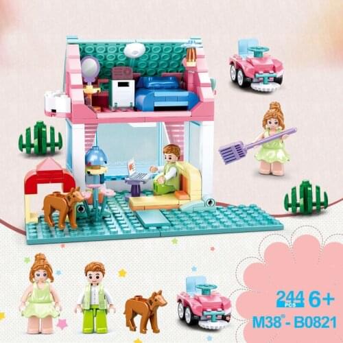 SLuban Dream Wedding Series Building Blocks House Heartwarming Romantic Gifts Assemble Toys For Child Toys Boys Birthday Gifts