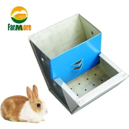 Thicker Rabbit Feeder Trough Rabbit Cage Food Bowl Water Feeding Box Pet Animal Equipment Tool
