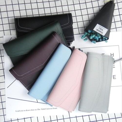 Vintage Women Oil Leather Wallets Ms. Long Coin Purse Fashion Zipper Lady Clutch Money Bag Card Holder