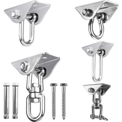 304 Stainless Steel Rotating Load-bearing Hook Hammock Fixed Plate, Boxing Sandbag Hanging Chair Fixed Buckle, Swing Accessories