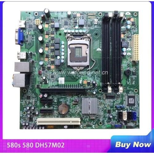 100% Working Desktop Motherboard for 580s 580 DH57M02 C2KJT 33FF6 System Board Fully Tested