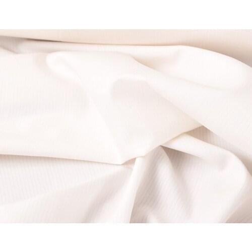 114CM Wide 25MM White Silk Cotton Fabric for Spring Summer Pants Dress Jacket H679