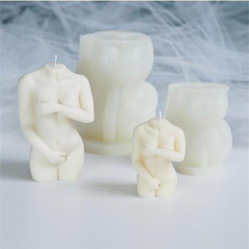 3D Female Nude Candle Mould Human Body Silicone Mold Naked Body Female Candle Silicone Soap Molds DIY Handmade Candle Mold