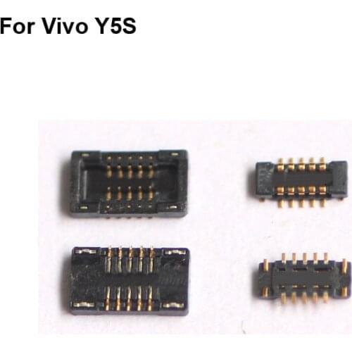 5pcs For Vivo Y5s Fingerprint Finger sensor keypad home return button FPC connector For Vivo Y 5s logic on Flex Cable