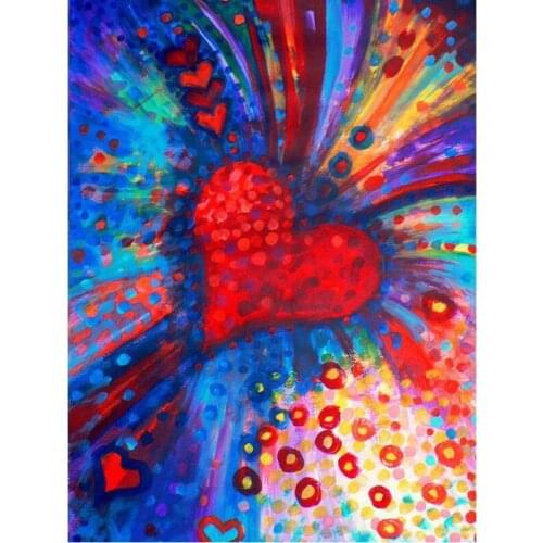 SNA 5D DIY Heart Diamond Painting Full Square / round Diamond Embroidery Sale Rhinestone Cross Stitch Home Decor Gift