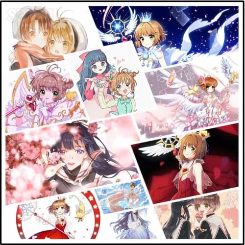 Anime Diamond Painting Kit 5D Cartoon Small Fresh Japanese Style Beautiful Magical Girl Princess Bedroom Porch Corridor Poster