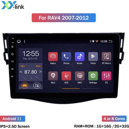 Android 8.1 car radio multimedia player for Toyota RAV4 Rav 4 2007 2008 - 2011 gps navigation system accessories no 2 din dvd