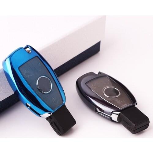 TPU Key Case Cover Key Case Protective Shell Holder for Mercedes Benz A B R G Class GLK GLA W204 W251 W463 W176