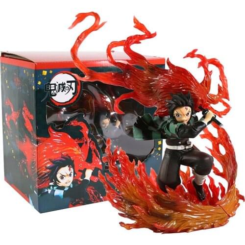Demon Slayer Kamado Tanjirou Battle Ver Anime Figure Excellent Model Toy Gift Collectibles Statue Decorations