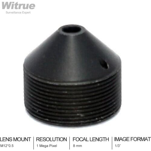 HD cctv lens Pinhole 8MM M12*0.5 Mount 1/3" F2.0 40 degree for security CCTV cameras