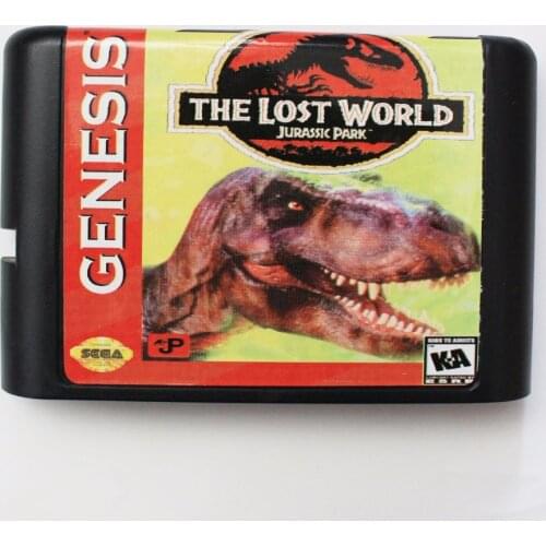 Lost World Jurassic Park 16 bit SEGA MD Game Card For Sega Mega Drive For Genesis