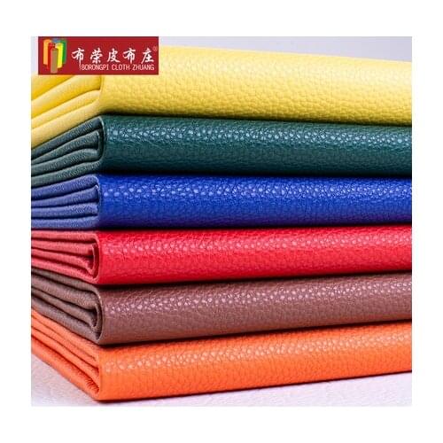 Sofa leather fabric wear-resistant waterproof widened lychee pattern simulation leather pu car artificial leather 1m