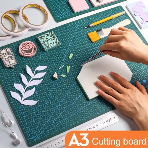 Multifunction A3 Self Healing Pu Leather Cutting Mat Board DIY Sculpture Tool Hand Writing Cutter Knife Pad A3 Patchwork Tools