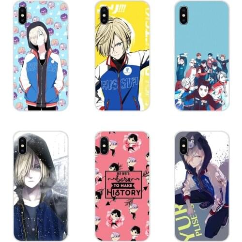 Mobile Phone Cover For Xiaomi Redmi 4A S2 Note 3 3S 4 4X 5 Plus 6 7 6A Pro Pocophone F1 skating anime YURI on ICE Yuri Plisetsky