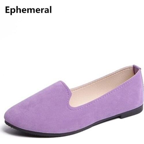 Ladies Branco Mocassim Feminino Plus Size 47 Shallow Mouth Toe Flat Sole Cover Heel Loafers Summer Breathable Flock Slip-on Red