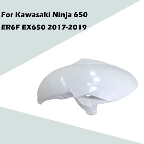 For Kawasaki Ninja 650 ER6F EX650 2017-2019 Motorcycle Accessories Unpainted Front Mudguard Fender ABS Injection Fairing