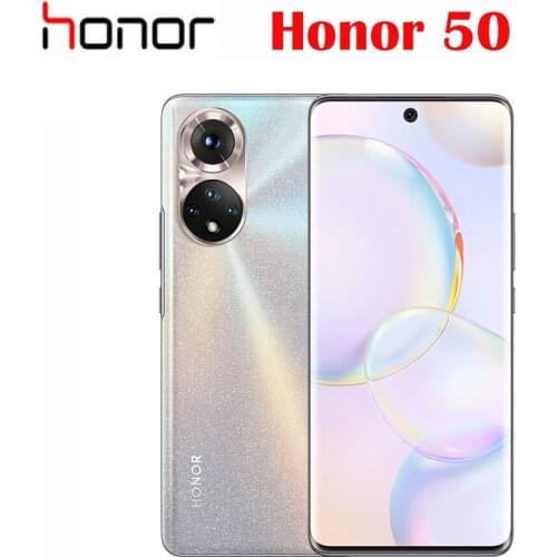 Official Original New Honor 50 5G Cell Phone Snapdragon 778G 6.57inch 120Hz OLED 66W Super Charge 4300mAh NFC 108MP Rear Camera