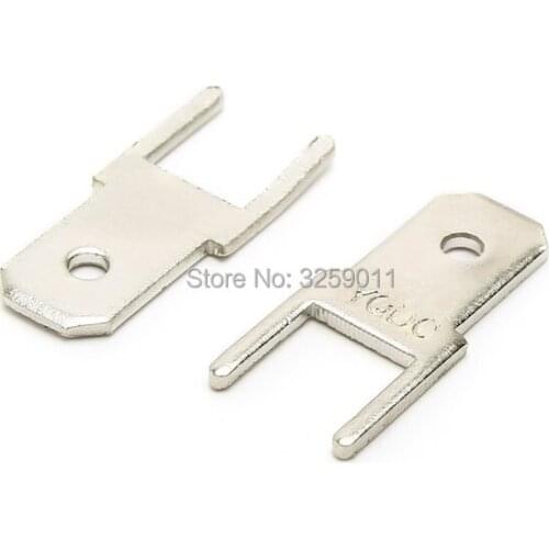 500PCS DJ61 4.8mm Series Wire Connector Crimp Electric Lighting use for Automotive Cars With Joints Copper Junction Terminal