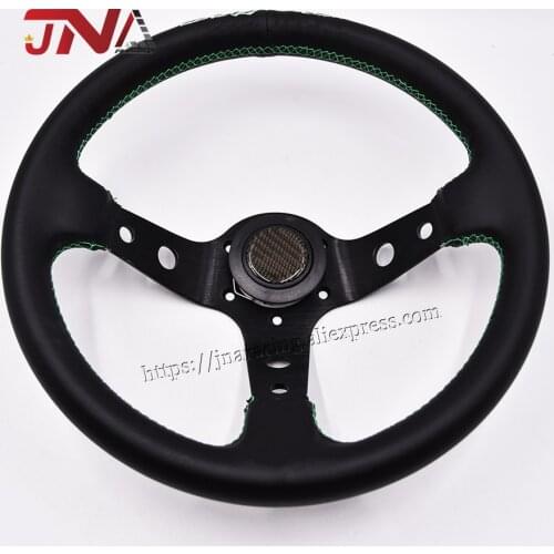 330 mm Sport Auto Steering-wheel with green line universal racing car part