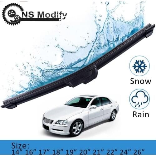 NS Modify U-Type 14"16"17"18"19"20"21"22"24"26" Car Front Wiper Blades Windscreen Wiper Universal