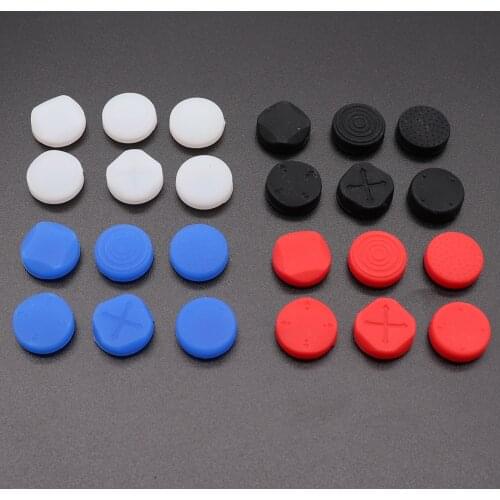 6 In 1 Silicone Thumbstick Grip Cap Joystick Analog Protective Cover Case For Sony PlayStation Psvita PS Vita PSV 1000/2000 Slim