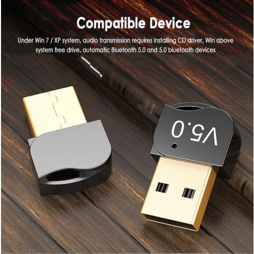 USB Bluetooth 5.0 Adapter Transmitter Bluetooth Receiver Audio Bluetooth Dongle Wireless USB Adapter For Computer PC Laptop