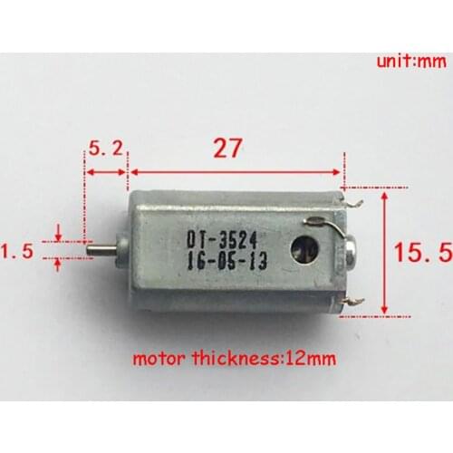 High Speed Carbon Brush 050 Micro Motor DC 1.5-3.7V 0.55-0.7A 9500-25000RPM Strong Magnetic Electric Machiney DIY Airplane Model