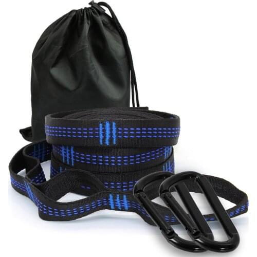 2pcs Hammock Strap Hanging Belt Super Strong Bind Daisy Chain Rope Tree Rope w/ Buckle for Tent Hammock 300*2.5cm