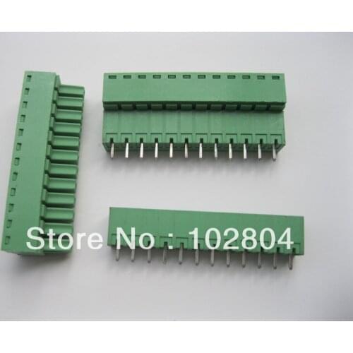 150 Pcs Per Lot Screw Terminal Block Connector 3.5mm 12 way/pin Green Pluggable Type HIGH Quality HOT Sale