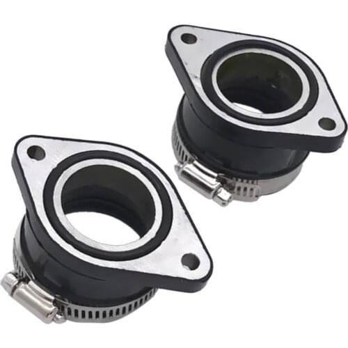2 Pieces Carburetor Manifoid Intake Joint Interface Rubber For CM400C