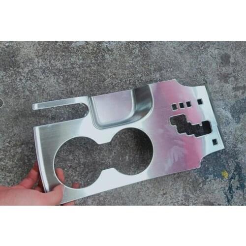 2009-2015 Stainless Steel For Hyundai Tucson IX35 Car Interior Gear Shift Box Water Cup Holder Panel Cover Trim Styling Stickers