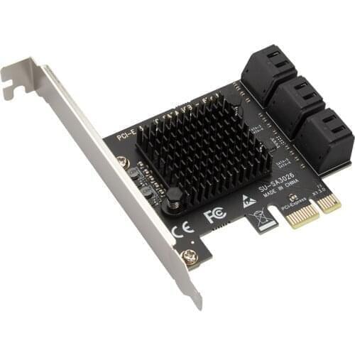4/6 Port SATA III PCIe Controller Card 6GB/s SATA 3.0 to PCI-E Expansion Card SATA PCI Express Internal Adapter Converter