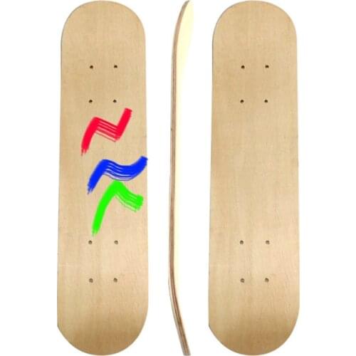 43cm Skateboard Deck Maple Skate Board Blank Adults Kids DIY Hand-painted Decorative Board Double Rocker