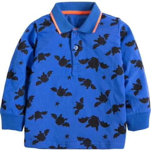 Children Brand Baby Boy Fall Clothes Autumn Toddler Cotton Long Sleeve Dinosaur Crab Animal Print T Shirt for Kids 2-7 Years