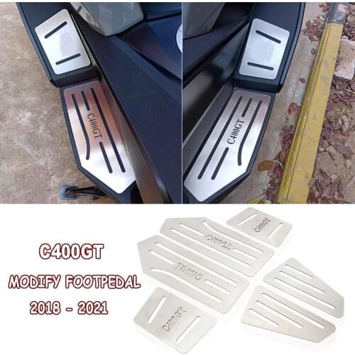 FOR BMW C400GT 2018-2021NEW Motorcycle Footrest Stainless Steel Foot Pegs Pedal Kits Footboard Step