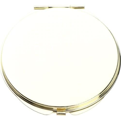 Round Double Side Vanity Mirror Folding Pocket Mirror Portable